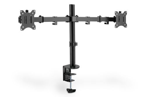 DIGITUS 17-32" DUAL MONITOR MOUNT, 2 X 8 KG, BLACK