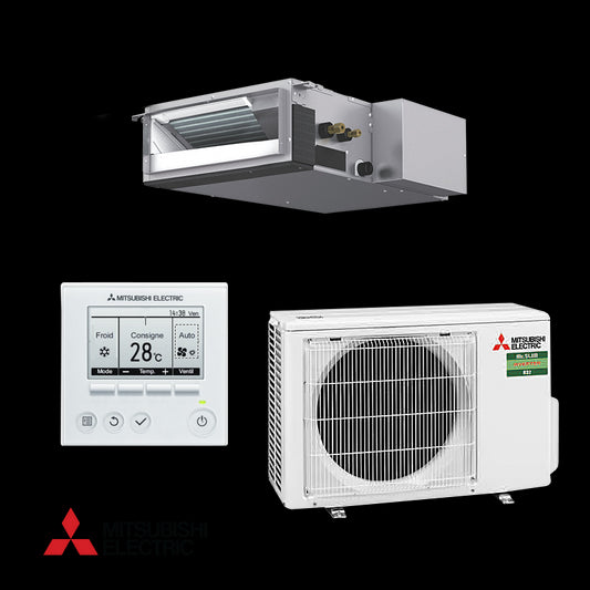 Duct Air conditioner Mitsubishi Electric SEZ-M25DA + SUZ-M25VA