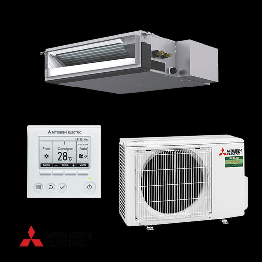 Duct Air conditioner Mitsubishi Electric SEZ-M35DA + SUZ-M35VA
