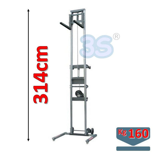 Elevatore sollevatore manuale con ruote per climatizzatore - portata 160 kg