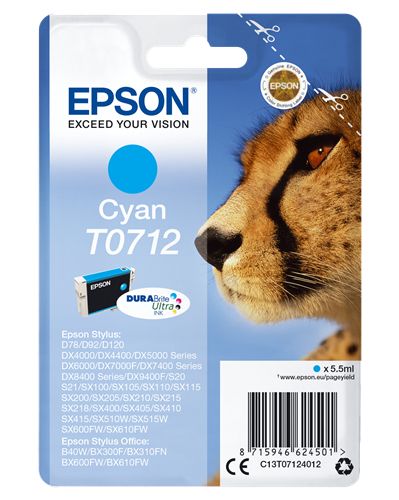 EPSON CART CYAN STYLUS DX4000/4050/D92/D120/SX1-2-4/ST.OFF