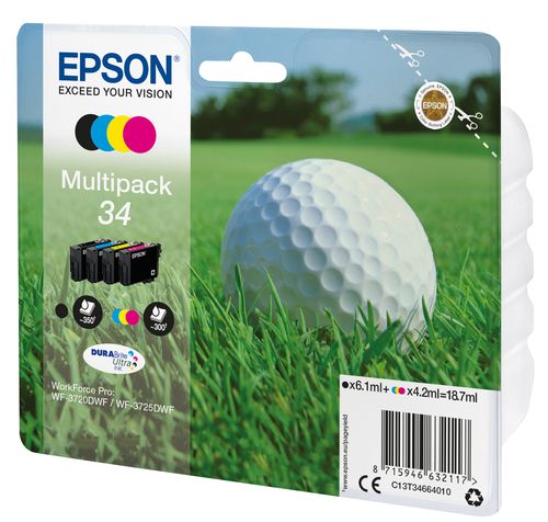 EPSON CART. INK MULTI-COLOR 34 GOLF BALL SERIES