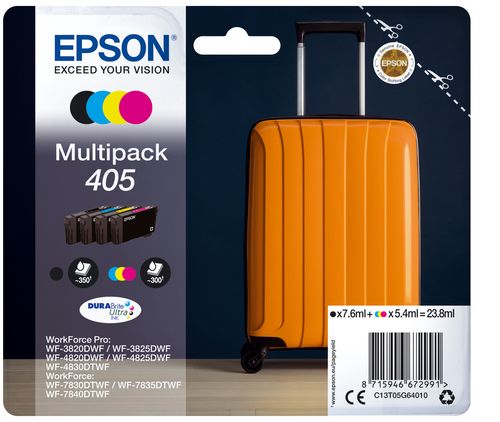 EPSON CART MULTIPACK 4 COLORI, N 405 DURABRITE ULTRA INK