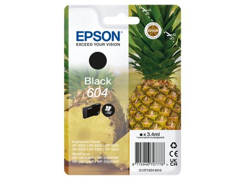 EPSON CARTUCCIA 604 INKJET SERIE ANANAS NERO
