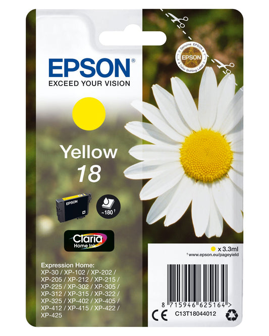Epson Daisy Cartridge Yellow Claria Home Ink 18