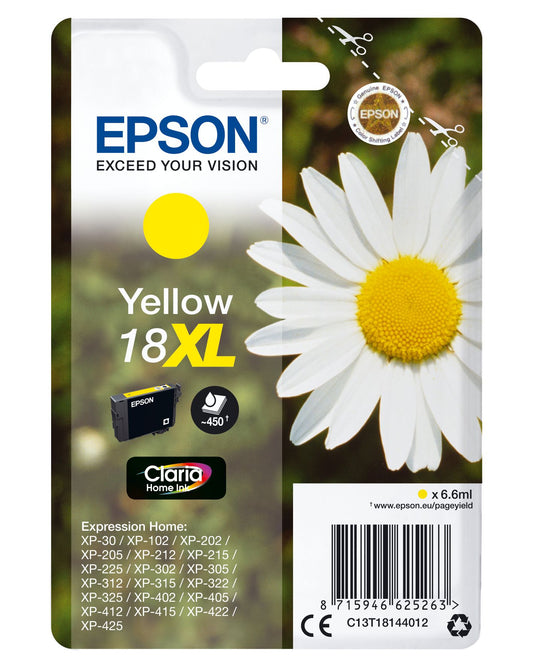 Epson Daisy Cartridge Yellow Claria Home Ink 18XL