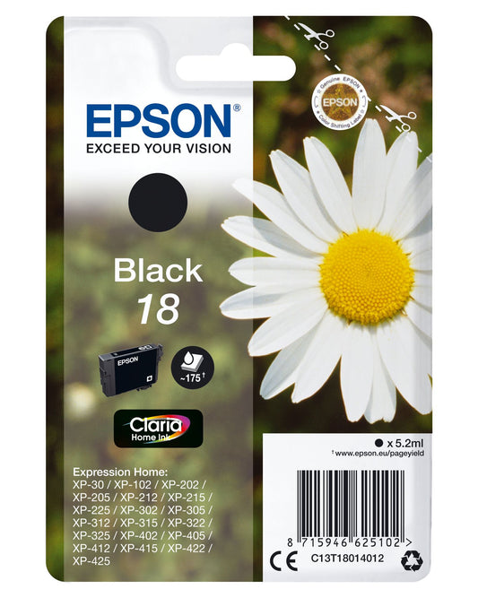 Epson Daisy Daisy Black Cartridge Claria Home 18 Inks