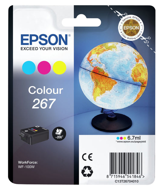 Epson Globe Singlepack Color 267 ink cartridge