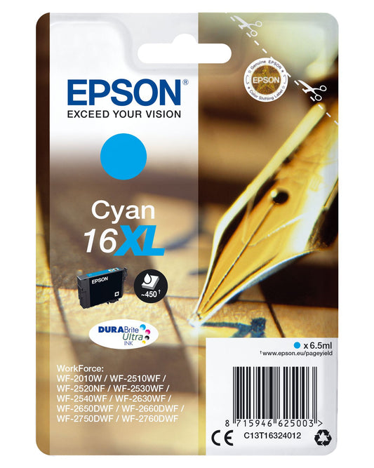 Epson Pen and Crossword Cartridge Cyan DURABrite Ultra 16XL Ink
