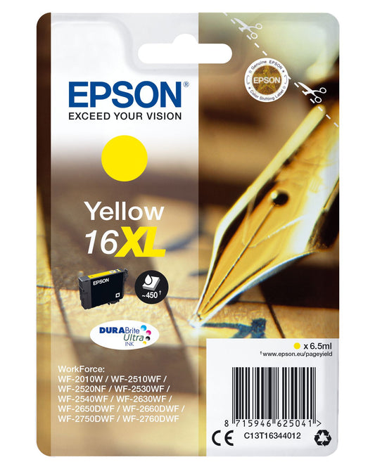 Epson Pen and Crossword Cartridge Yellow DURABrite Ultra 16XL Ink
