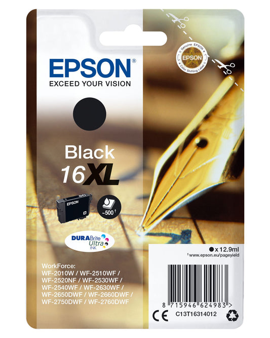 Epson Pen and Crossword Cartridge Black DURABrite Ultra 16XL Ink