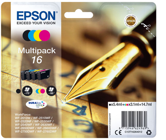 Epson Pen and Crossword Multipack 4-Color Pen and Crossword DURABrite Ultra Ink 16