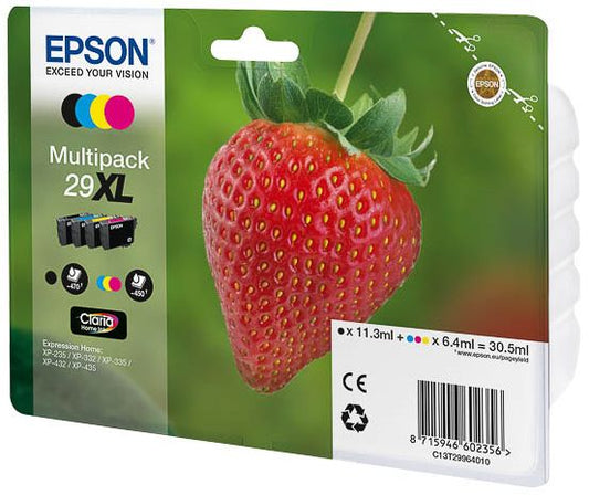 Epson Strawberry 29XL CMYK ink cartridge 1 pc Original High yield (XL) Black, Cyan, Magenta, Yellow
