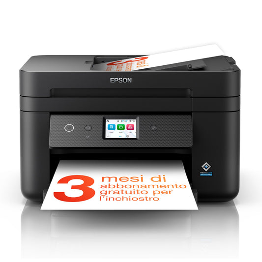 Epson WorkForce WF-2960DWF A4 inkjet multifunction printer (print, scan, copy), 6.1 cm LCD display, ADF, Wi