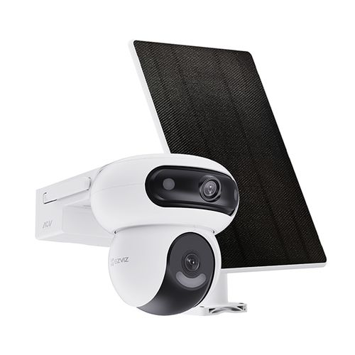 EZVIZ TELECAMERA HB90 + 8W SOLAR PANEL TELECAMERA DA ESTERNO A BATTERIA MOTORIZZATA DOPPIO OBIETTIVO