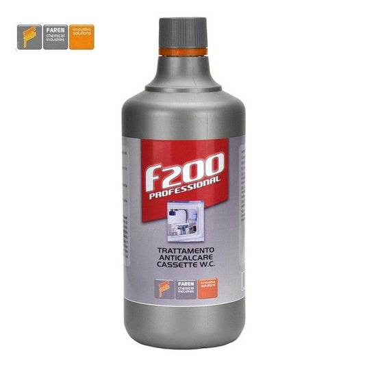 F200 Professional - Trattamento anticalcare per cassette wc Faren flacone da 1 Lt
