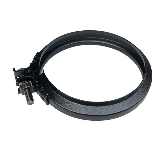 Black joint clamp for pellet stove flue Ø 80 mm
