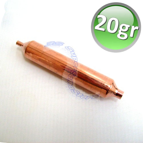 Filtro disidratatore 20 gr. molecolare in rame - per circuito frigo