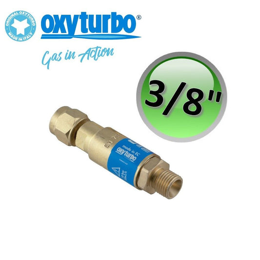 Flame Back Arrestor - Double Oxygen Protection Safety Valve for Handle with 3,000 l/h Flow Rate