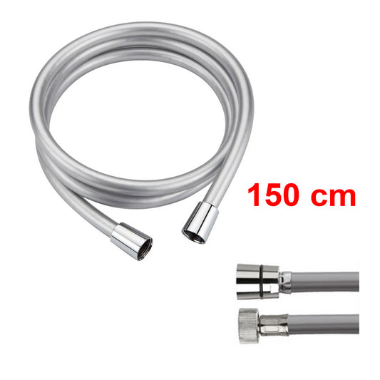 150 cm SILVER PVC shower hose