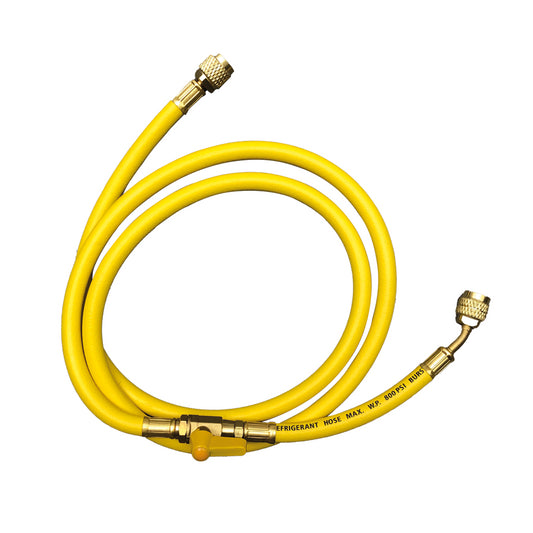 Flessibile frusta con annesso rubinetto 1/4 sae - COLORE GIALLO
