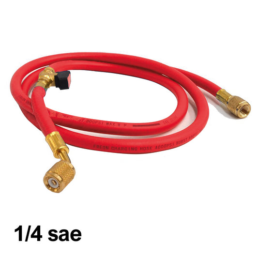 Flessibile frusta con annesso rubinetto 1/4'' sae - COLORE ROSSO