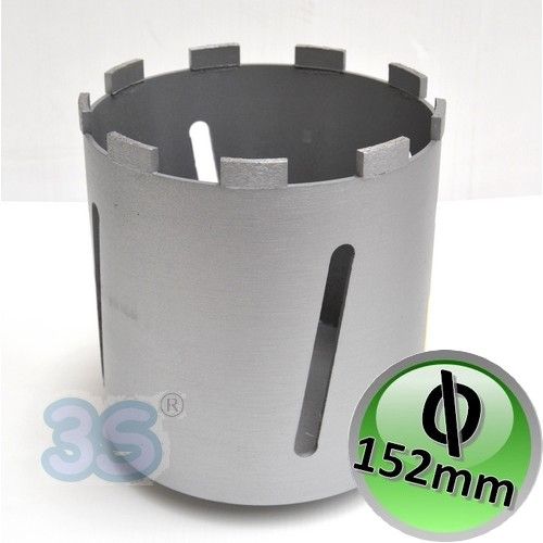Fresa foretto al diamante per carotatrice Ø 152 mm - lunghezza 160mm