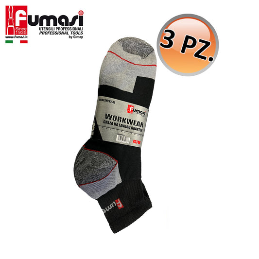 FUMASI Calze Lunghe da lavoro Taglia 43-46 in confezione da 3 paia