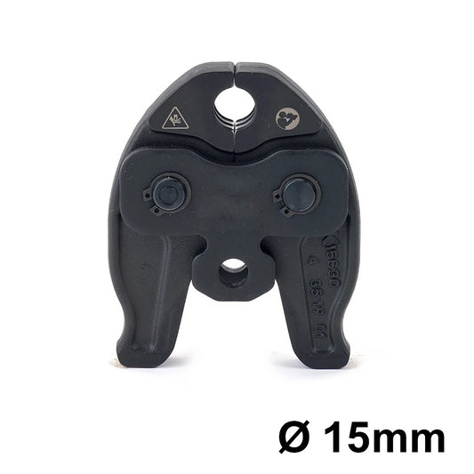 Ganascia pinza per rame profilo V Ø 15 mm raccordi tipo Viega