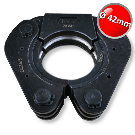 Ganascia pinza per rame profilo V Ø 42 mm raccordi tipo Viega