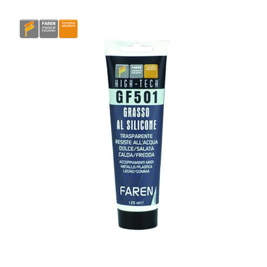 GF501 Faren - Grasso al silicone trasparente tubetto da 125 ml