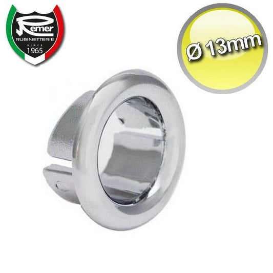 Chrome ring Ø 13 mm for overflow for washbasin and bidet
