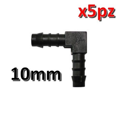 10mm 90° Elbow Joint for Vinyl Pipe - Pack of 5