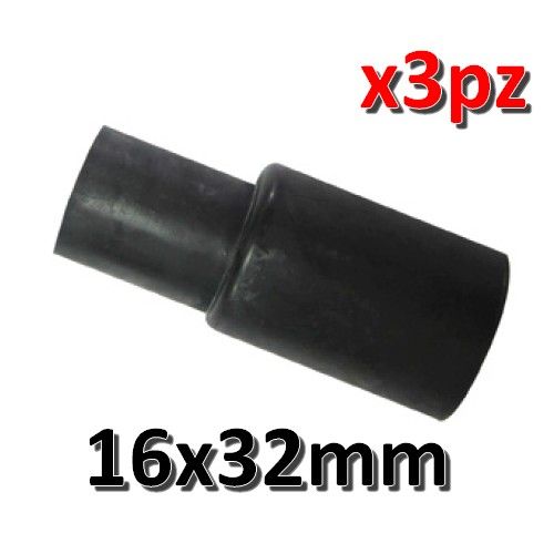 16 to 32 mm rubber adapter joint for condensate pipe - pack of 3