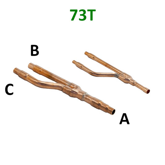Copper branch joint for DAIKIN 73T VRV / VRF system
