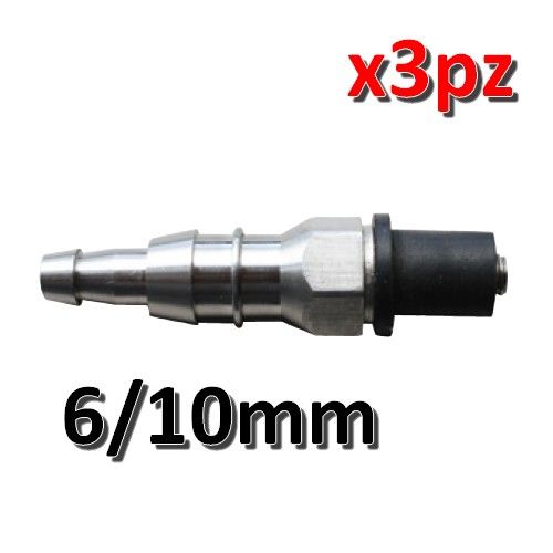 Expansion drain joint for 6/10 mm vinyl pipe condensate pump - pack of 3