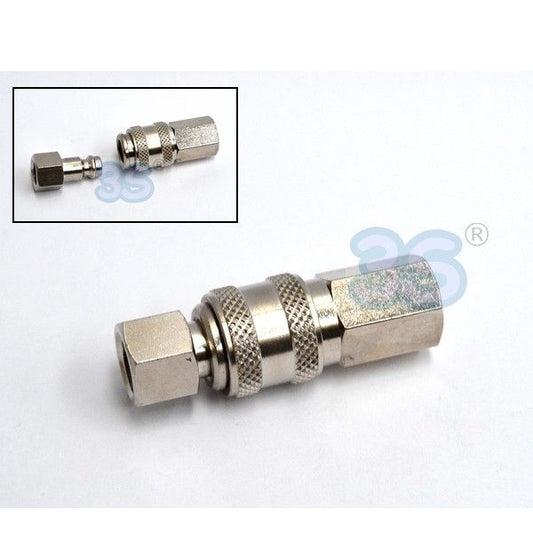 Giunto innesto rapido - valvola bidirezionale F-F 1/8'' passo gas