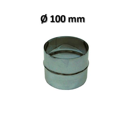 Male-Male Joint Ø 100 mm 316 Stainless Steel Flue Pipe Joint Sleeve