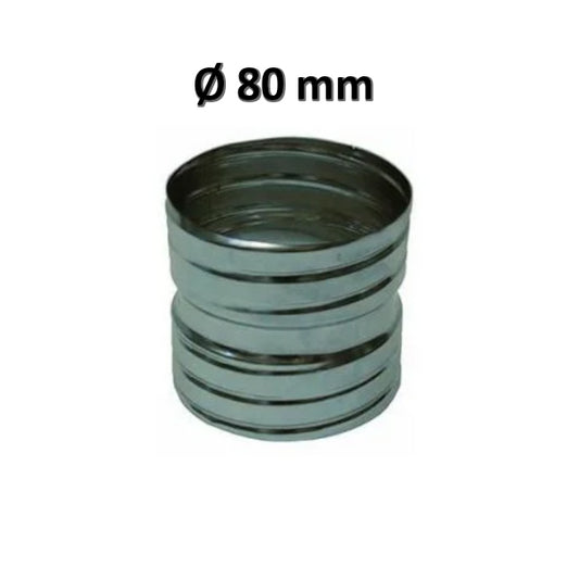Ø 80 mm joint, flex junction sleeve for steel chimney