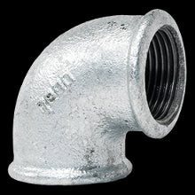 Gomito ridotto 1'' x 3/4'' F-F 90° in ghisa malleabile zincato