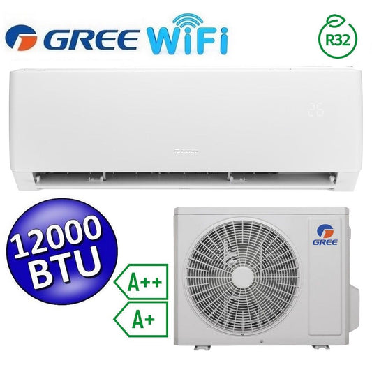 Gree - Climatizzatore mono inverter PULAR 12000 Btu classe A++/A+ funzione wi-fi R32