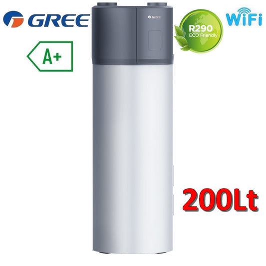 GREE HOMBASK 200 Lt heat pump water heater Monbolocco ACS A+
