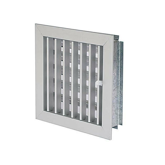 Adjustable 18x18cm Aluminum Fireplace Grill with Damper