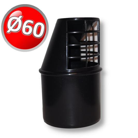 PPS anti-drip flue gas exhaust grille for condensing boilers Ø 60 mm