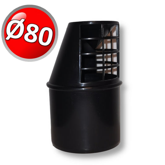 PPS anti-drip flue gas exhaust grille for condensing boilers Ø 80 mm