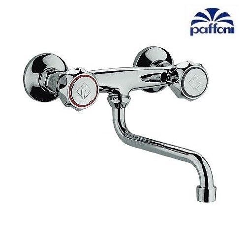 Wall-mounted sink mixer with swivel spout - Paffoni Danubio DA161 CR