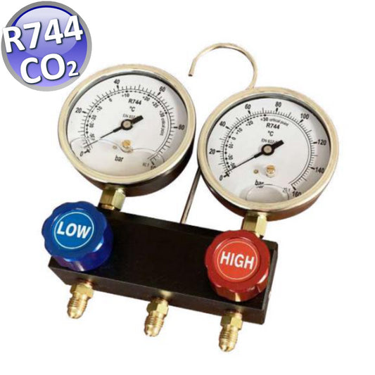 GRUPPO MANOMETRICO A 2 VIE PER CO2 - R744