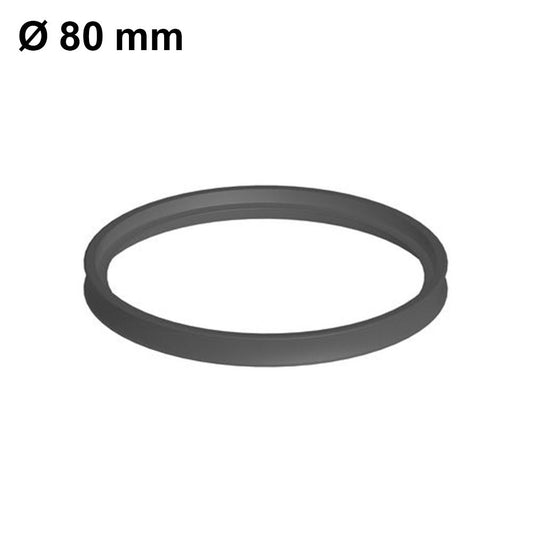 Guarnizione monolabbro in EPDM Ø 80 mm - per condotto fumi