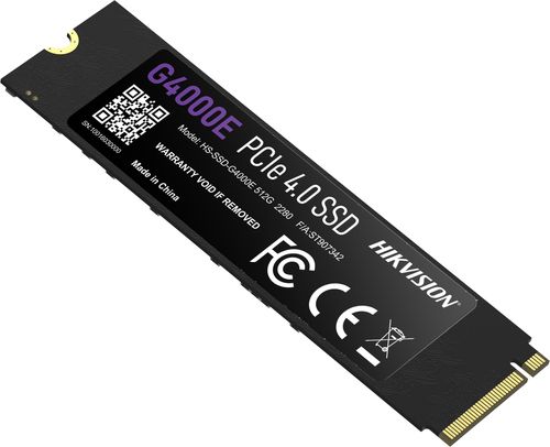 HIKVISION INTERNAL SSD G4000E 512GB M.2 PCIe R/W 5000/2500 GEN 4X4