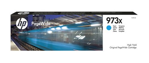 HP CART INK CYAN 973X 7,000 PAGES FOR PAGEWIDE PRO 477